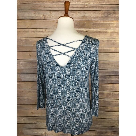 Papermoon Stitch Fix Medium Blouse Criss Cross - Picture 6 of 9